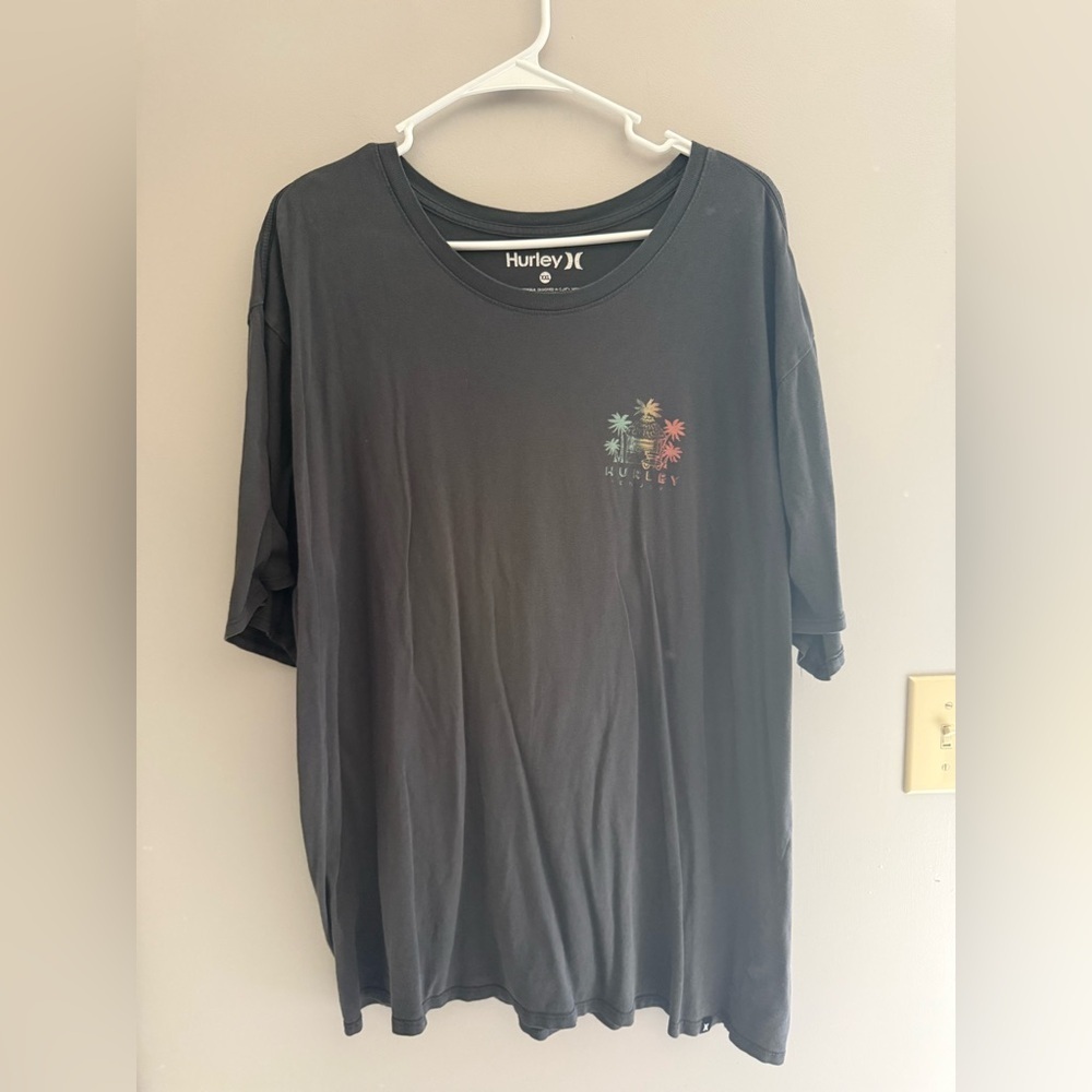Hurley The Hula Hut T Shirt Men’s SZ XXL Grey Short Sleeve Crew Neck Summer